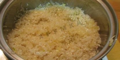 Шаг 4: ризотто с белыми грибами со сливками