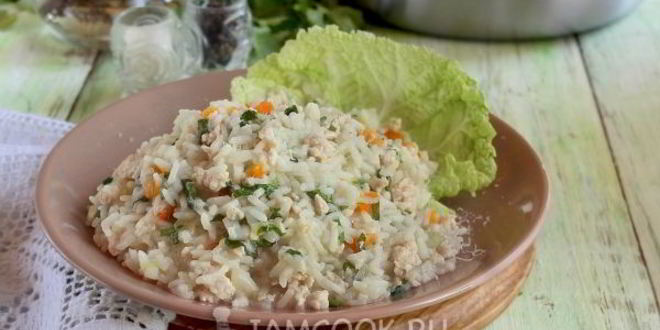 Рецепт ризотто с фаршем