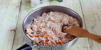 Шаг 5: ризотто с фаршем