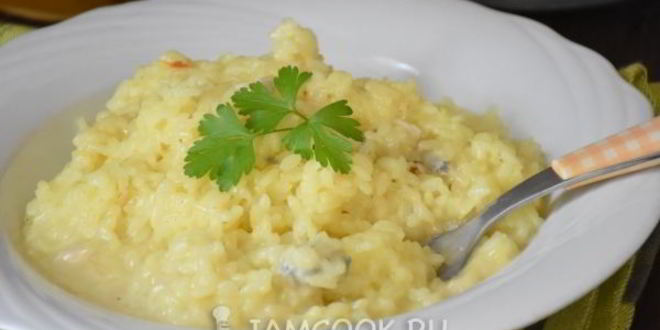 Рецепт Ризотто с горгонзолой и шафраном