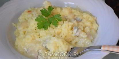 Шаг 6: ризотто с горгонзолой и шафраном