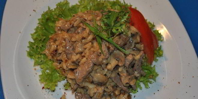 Рецепт ризотто с говядиной