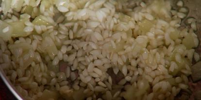 Шаг 1: ризотто с гребешками