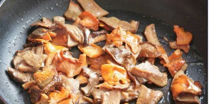 Шаг 2: ризотто с грибами