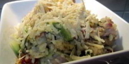 Шаг 4: ризотто с кабачками и курицей