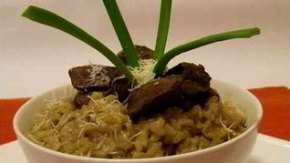 Рецепт Ризотто с куриной печенью