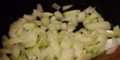 Шаг 2: ризотто с куриной печенью