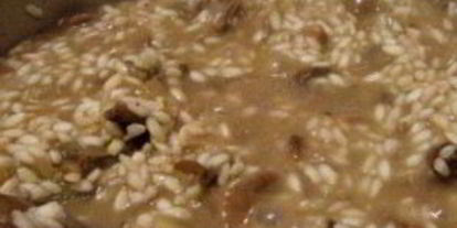 Шаг 6: ризотто с куриной печенью