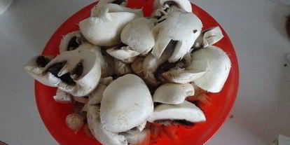 Шаг 1: ризотто с курицея и грибами в краснома вине