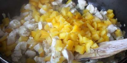 Шаг 1: ризотто с курицей