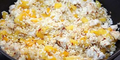 Шаг 2: ризотто с курицей