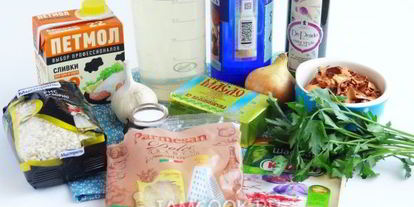 Шаг 2: ризотто с лисичками