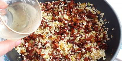 Шаг 13: ризотто с лисичками