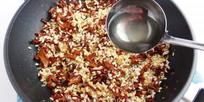 Шаг 14: ризотто с лисичками