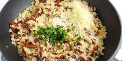 Шаг 15: ризотто с лисичками