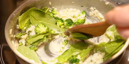 Шаг 3: ризотто с лососем