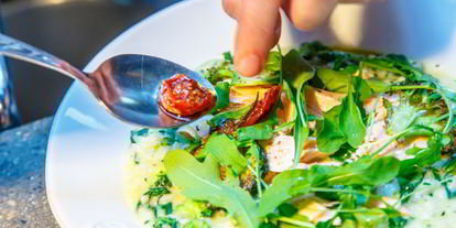 Шаг 5: ризотто с лососем