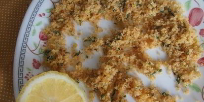 Шаг 1: ризотто с луком-пореем и лимонной крошкой