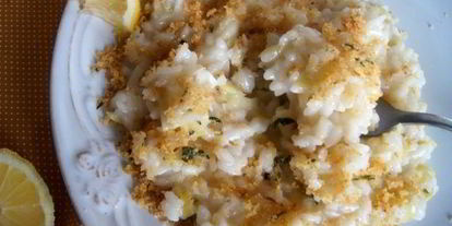 Шаг 8: ризотто с луком-пореем и лимонной крошкой