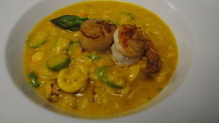 Рецепт Ризотто с морепродуктами и спаржей