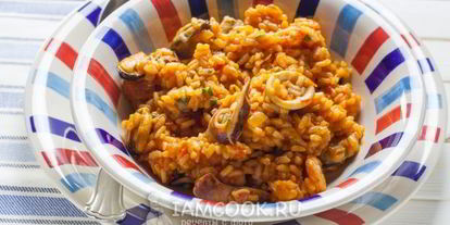 Шаг 12: ризотто с морепродуктами в томатном соусе