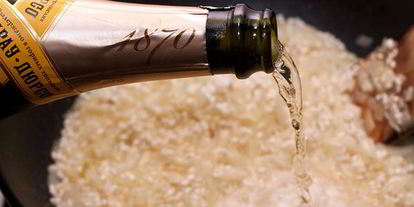 Шаг 5: ризотто с морскими гребешками и шампанским