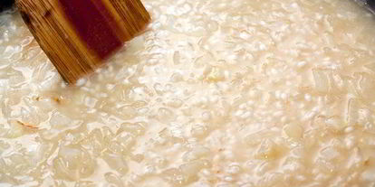 Шаг 9: ризотто с морскими гребешками и шампанским