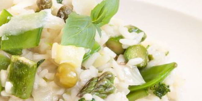 Рецепт ризотто с овощами и сыром пармезан