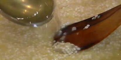 Шаг 5: ризотто с раковыми шейками