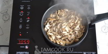 Шаг 4: ризотто с шампиньонами