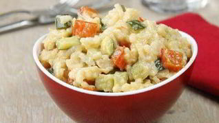 Рецепт Ризотто с цукини и красным перцем