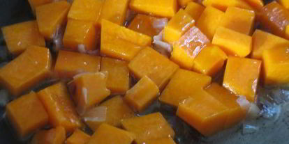 Шаг 3: ризотто с тыквой и беконом