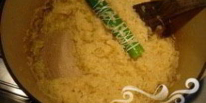 Шаг 3: сливочного ризотто с кубиками овощей и семенами льна