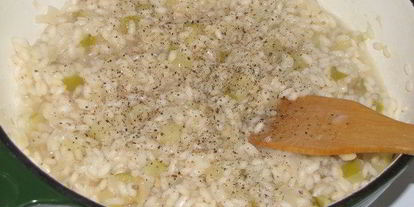 Шаг 8: яблочного ризотто с копченыма лососема