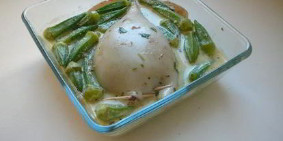 Шаг 6: фаршированного кальмара в сливочно-винном соусе