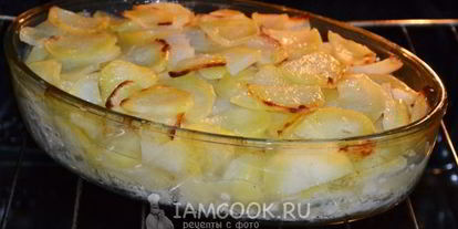 Шаг 14: филе минтая с картошкой в духовке