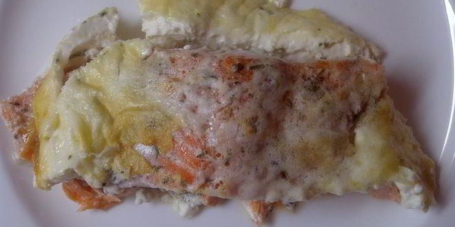 Рецепт форели, запеченной в сливках