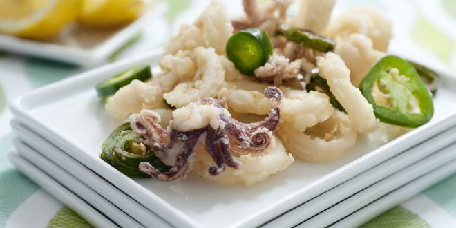 Рецепт кальмара жареного