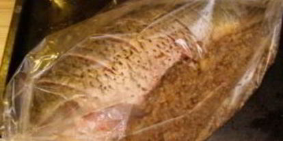 Шаг 5: карпа, запеченного с грибами в духовке