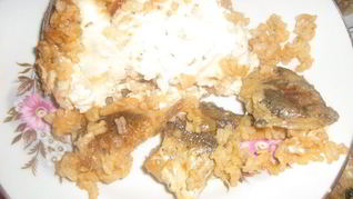 Рецепт Хека, запеченного с рисом в горшочке