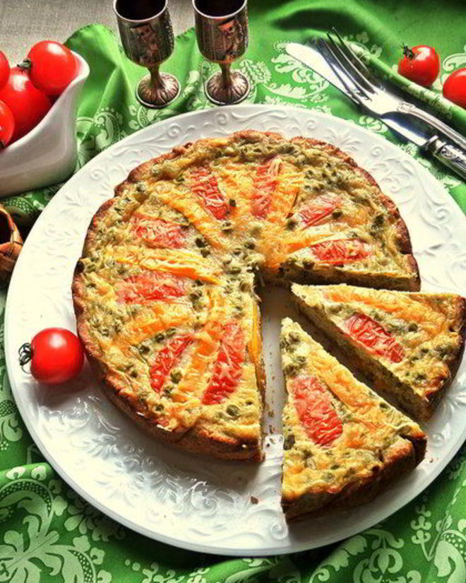 Рецепт киша тунец с овощами