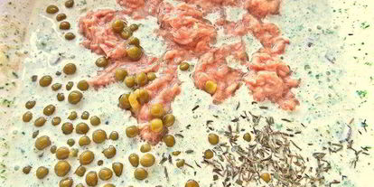 Шаг 10: киша тунец с овощами