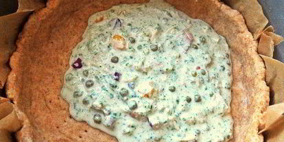 Шаг 12: киша тунец с овощами