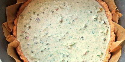 Шаг 13: киша тунец с овощами