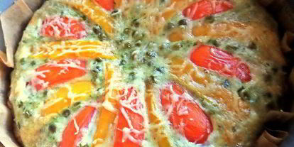 Шаг 17: киша тунец с овощами