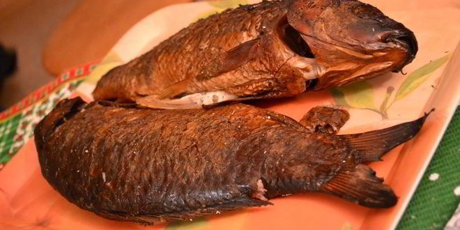 Рецепт копченого карпа