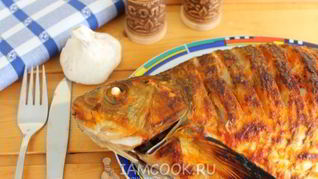 Рецепт Леща с гречкой, запеченный в духовке