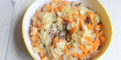 Шаг 5: леща с гречкой, запеченный в духовке