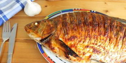 Шаг 10: леща с гречкой, запеченный в духовке