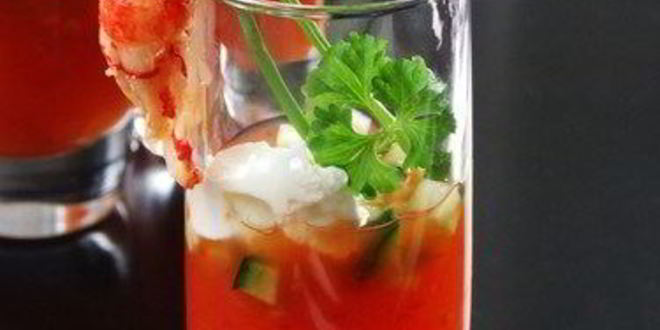 Рецепт маринованных креветок на гриле с сангритой и авокадо